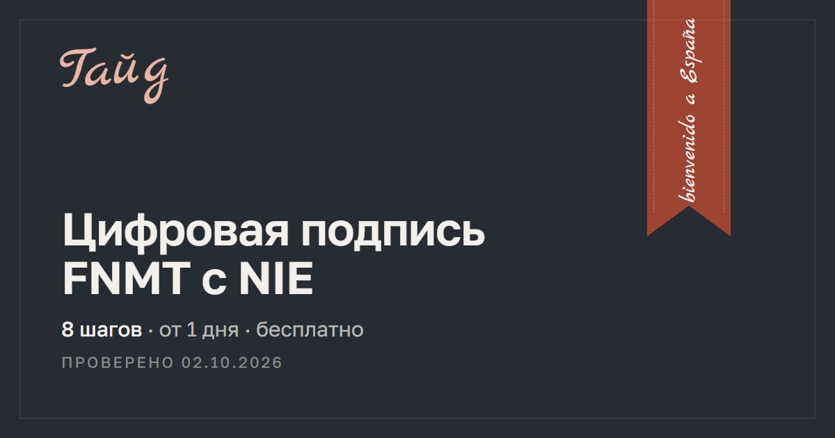 Как получить цифровой сертификат FNMT с NIE — гайд Relotus