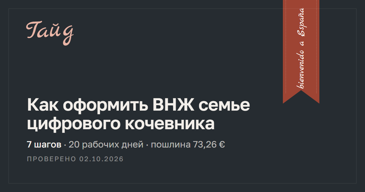 Как оформить ВНЖ семье цифрового кочевника — гайд Relotus