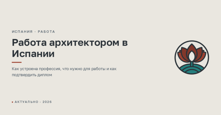Работа архитектором в Испании