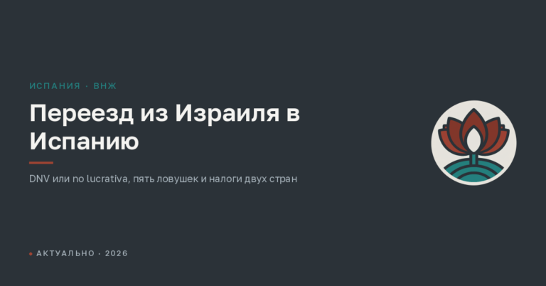 Переезд из Израиля в Испанию