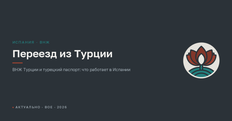 Переезд из Турции в Испанию: с ВНЖ Турции или турецким паспортом