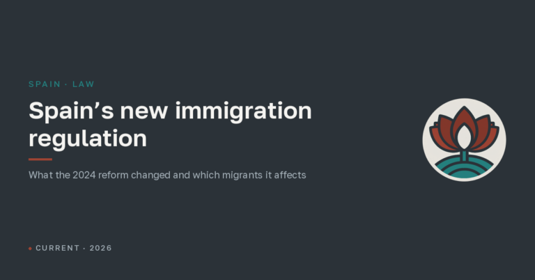 Spain’s new immigration regulation