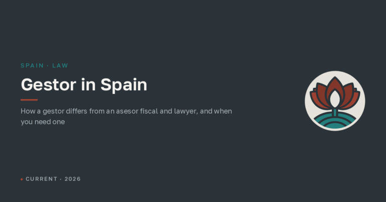 Gestor in Spain: who they are and what they do
