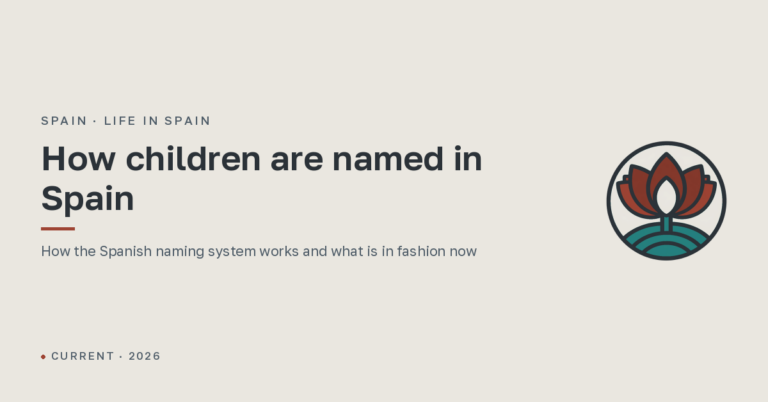 How children are named in Spain: traditions, popular names and Spanish family culture