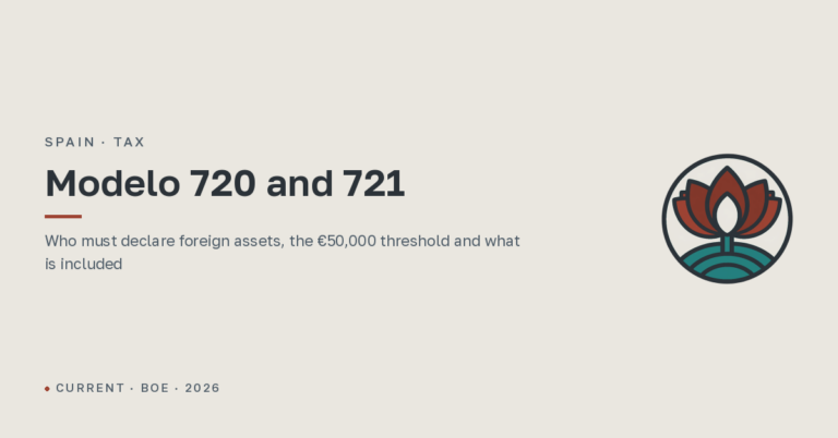 Modelo 720 and 721: declaring assets held abroad