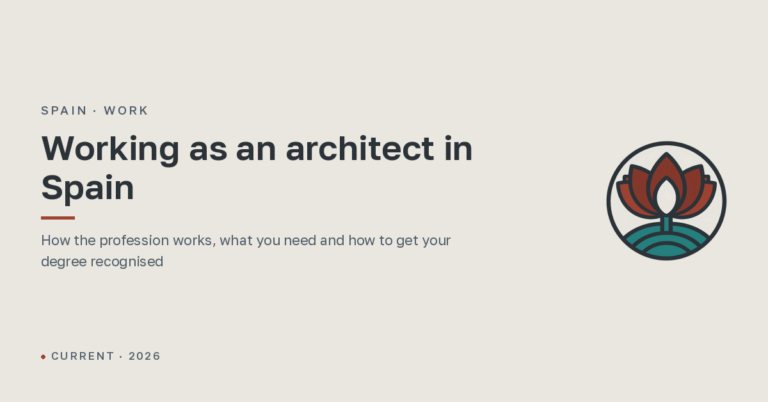 Working as an architect in Spain