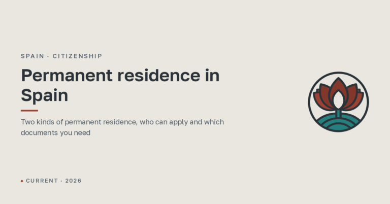 Permanent residence in Spain: how to get long-term residence