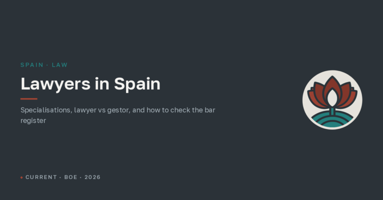 Lawyers in Spain: specialisations and who to go to for what