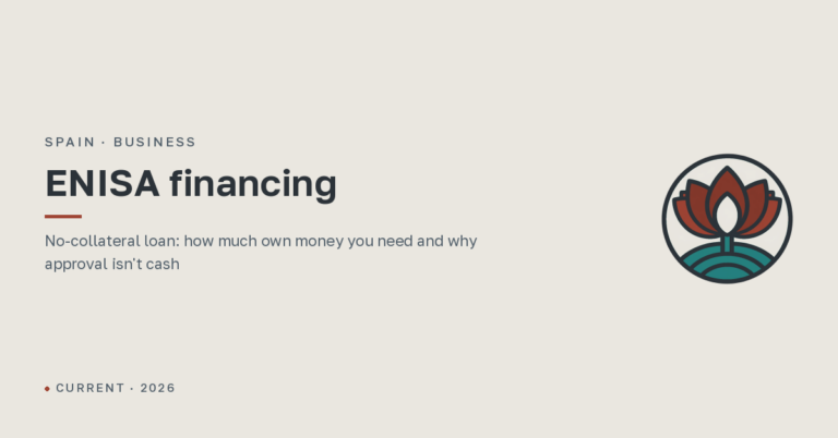 ENISA financing: how to get a loan of up to €1.5 million without collateral
