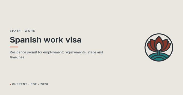 Spanish work visa: the residence permit for employment