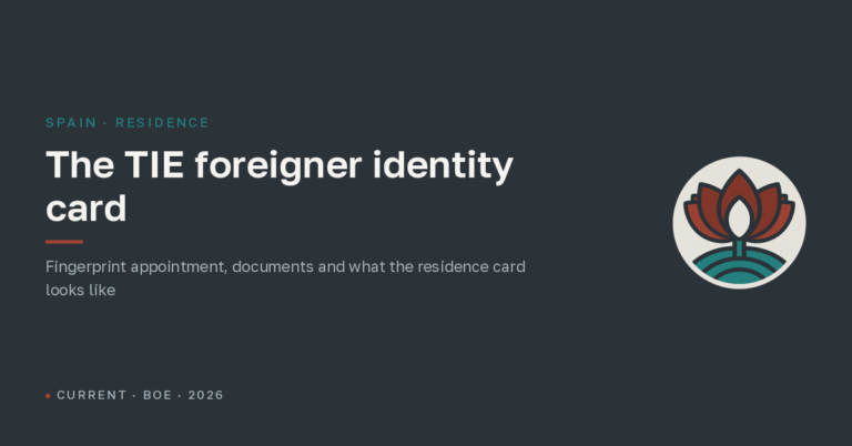 The TIE card in Spain: foreigner identity card, fingerprint appointment and what the residence card looks like