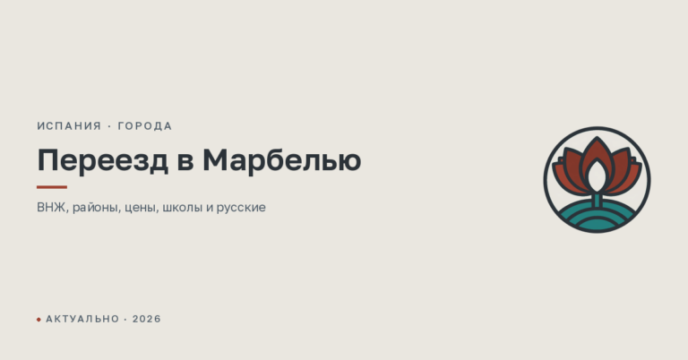 Переезд в Марбелью: ВНЖ, районы, цены, школы и русские в Марбелье