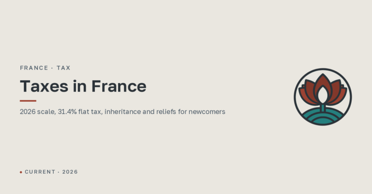 Taxes in France for Individuals in 2026: Rates, Inheritance and Reliefs