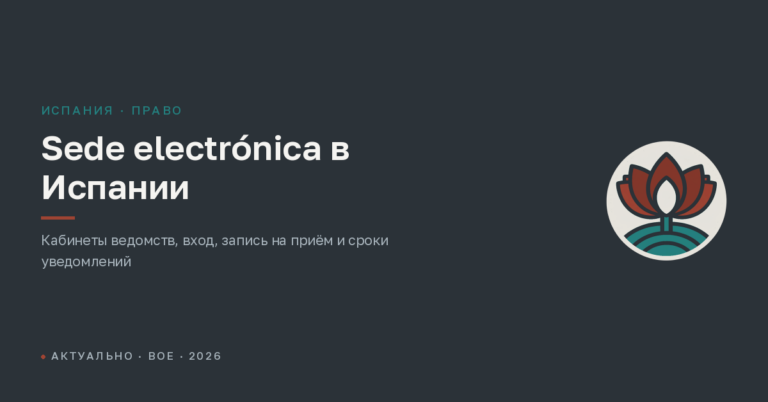 Sede electrónica в Испании: кабинеты ведомств, вход и cita previa