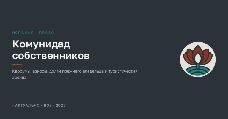 Комунидад собственников в Испании: взносы, собрания и долги прежнего владельца