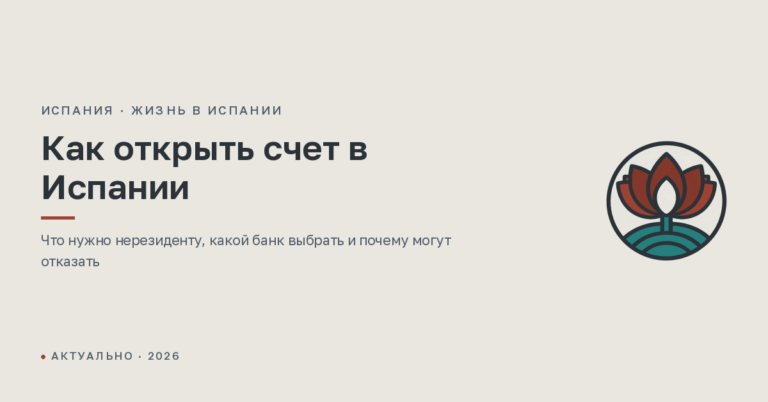 Как открыть счет в Испании