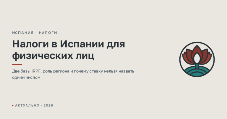 Налоги в Испании в 2026 году: какие платят резиденты, нерезиденты и бизнес